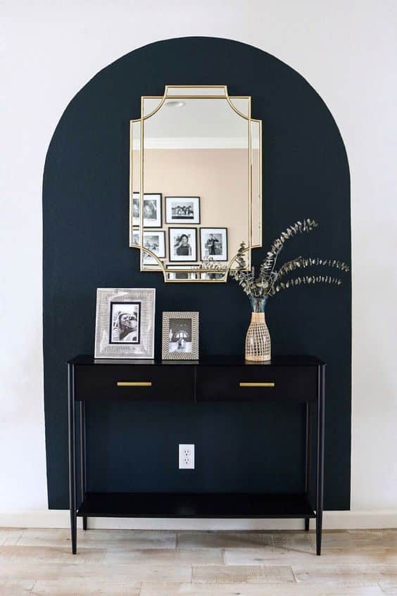 black accent wall ideas