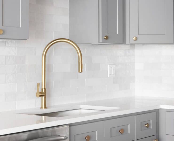 Champagne Bronze Kitchen Faucet - The Home Atlas